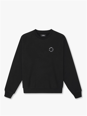 7 Days Active, Organic Regular Crewneck, Black